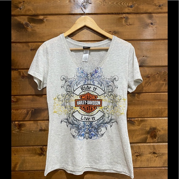 Harley-Davidson Tops - Harley Davidson Confetti Graph T Shirt